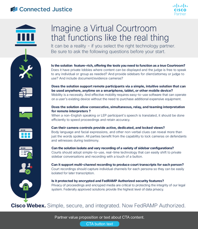 (Gov): Virtual Courtroom with Webex