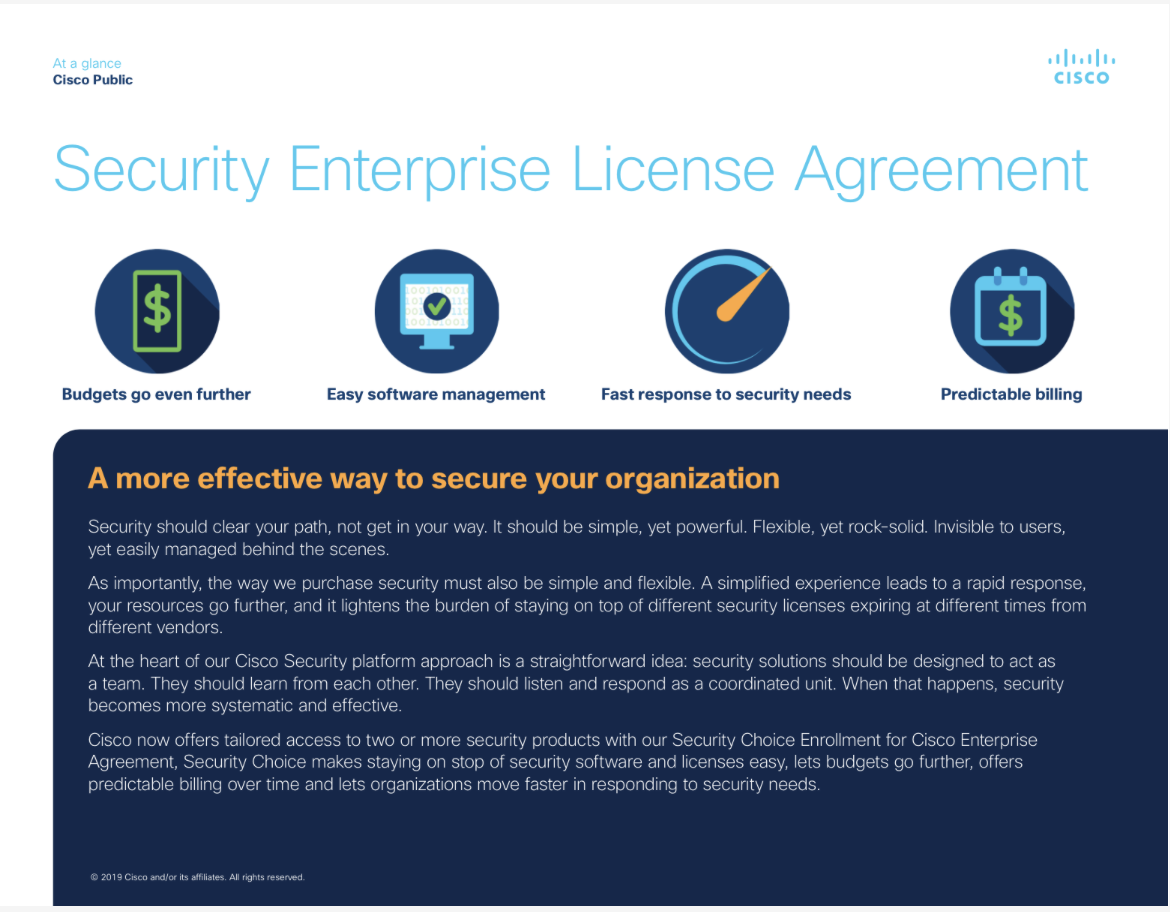 Security Enterprise License Agreement