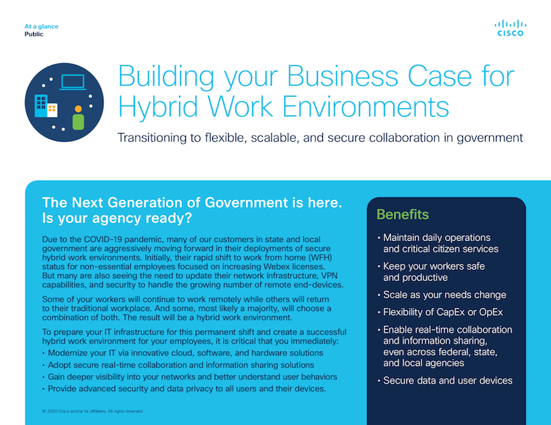 (Gov): Building your Business Case for Hybrid Work Environments