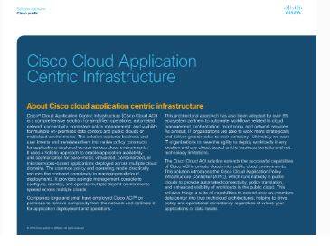 Cisco Cloud Application Centric Infrastructure