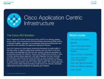 Cisco Application Centric Infrastructure Solution