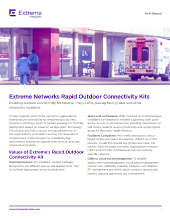 Extreme Networks Rapid Outdoor Connectivity Kits