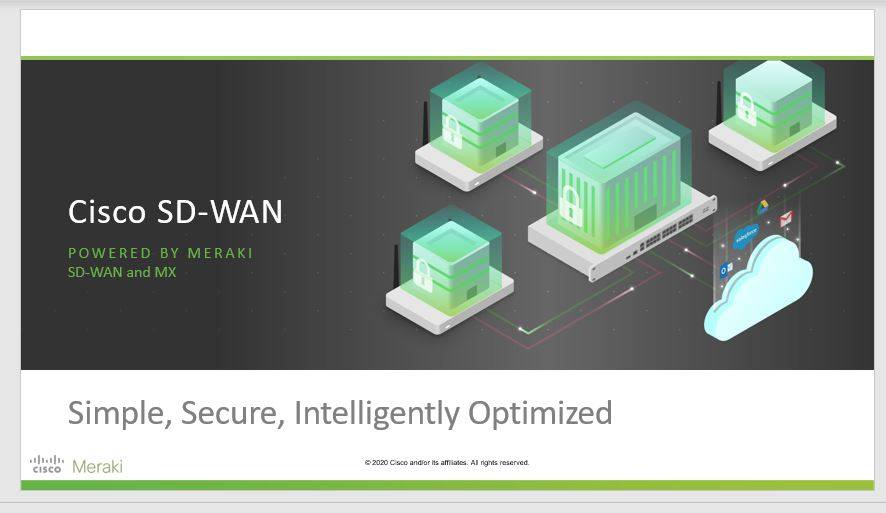 Cisco SD-WAN powered by Meraki