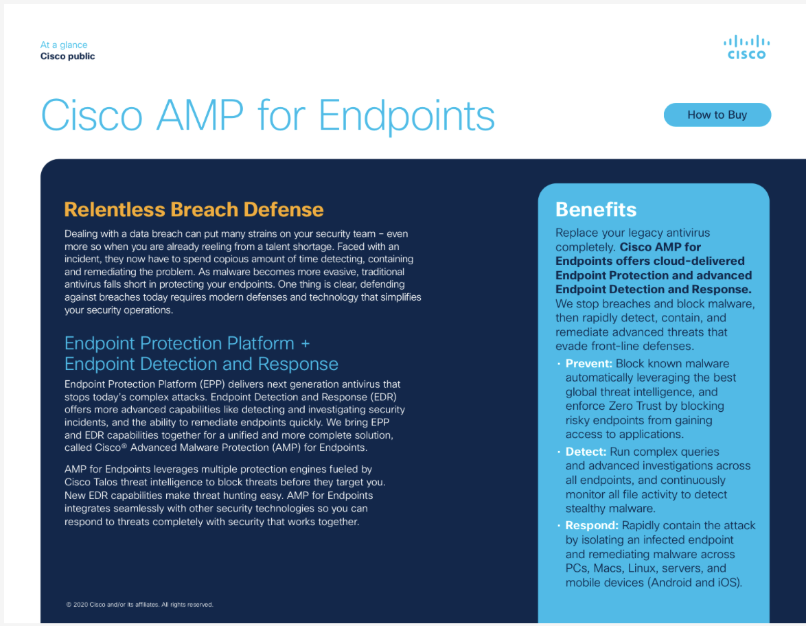 Cisco AMP for Endpoints