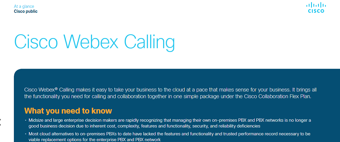 Cisco Webex Calling