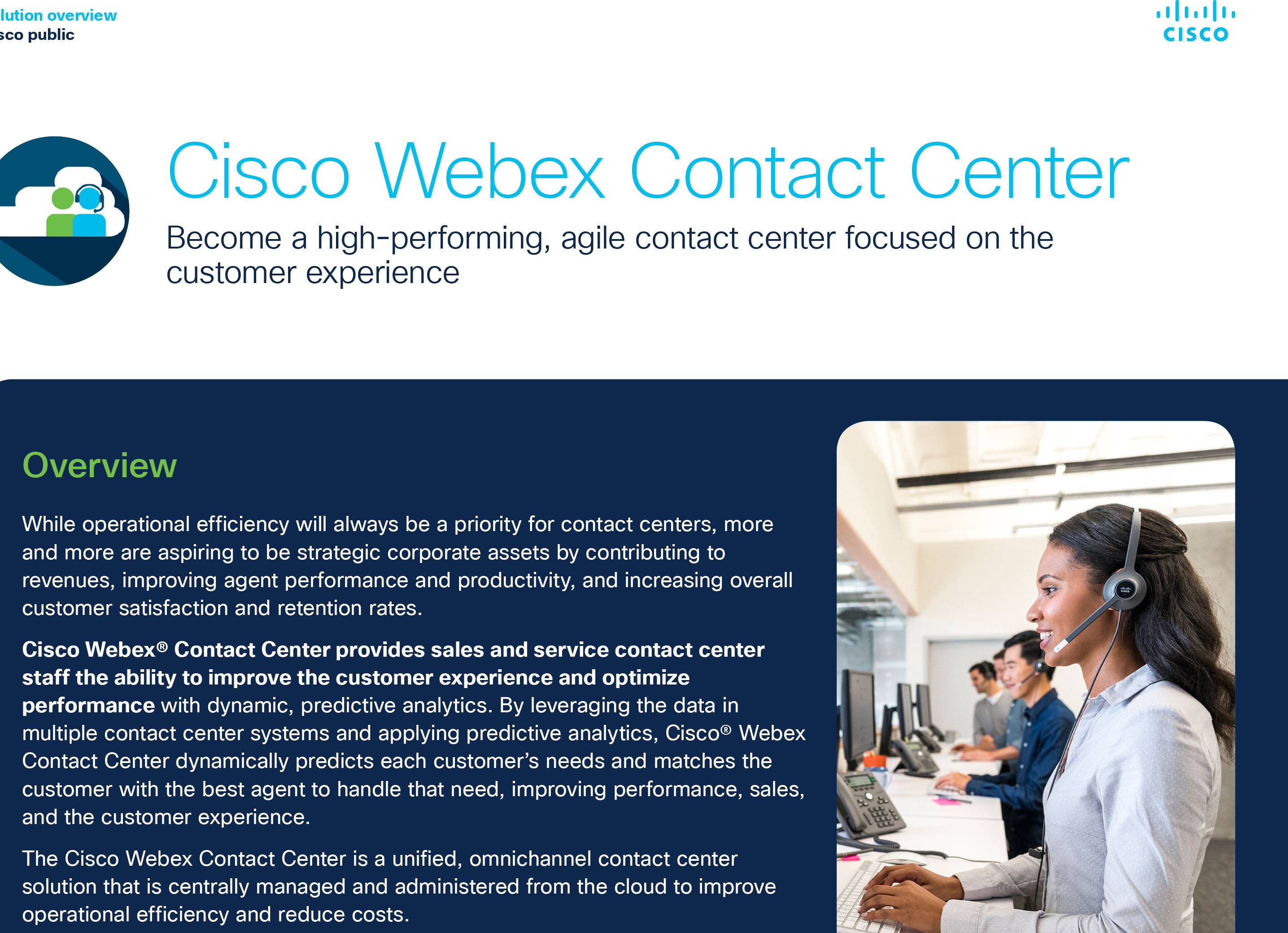 Cisco Webex Contact Center