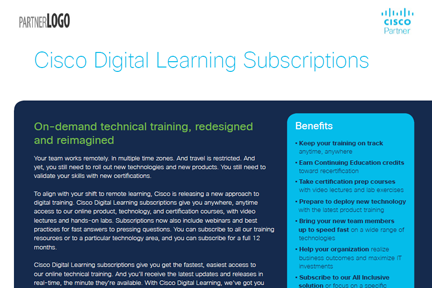 Cisco Digital Learning Subscriptions