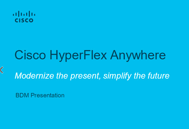 HyperFlex Anywhere BDM