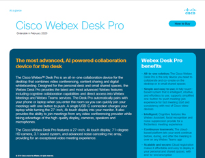 Cisco Webex Desk Pro