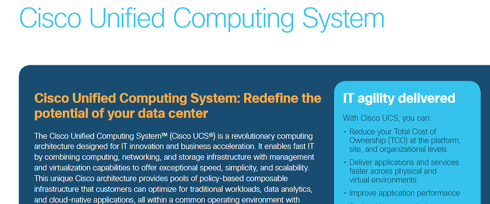 Cisco Unified Computing System